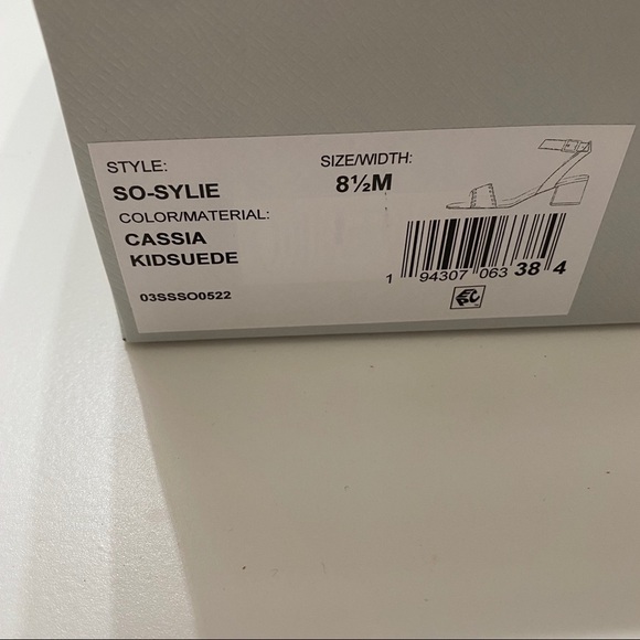 New Sole Society Sylie Ankle Strap Sandal block size 8 1/2 - Picture 6 of 6